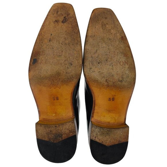 Melvin and Hamilton Mens 6D / 38EU Dark Brown Leather Dress Shoes Cap-toe Oxford - Picture 3 of 14